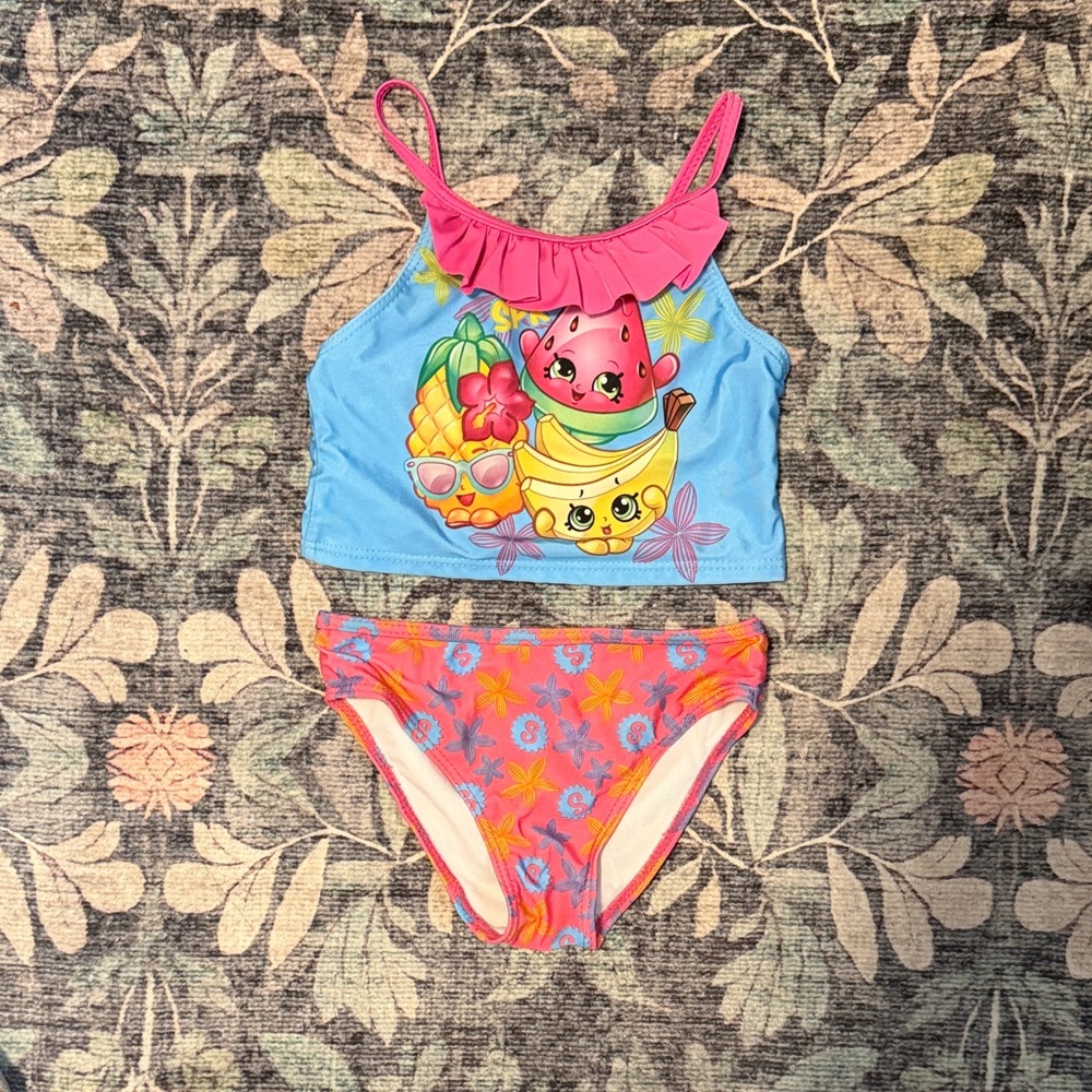Girls Two-Piece Shopkins Tankini